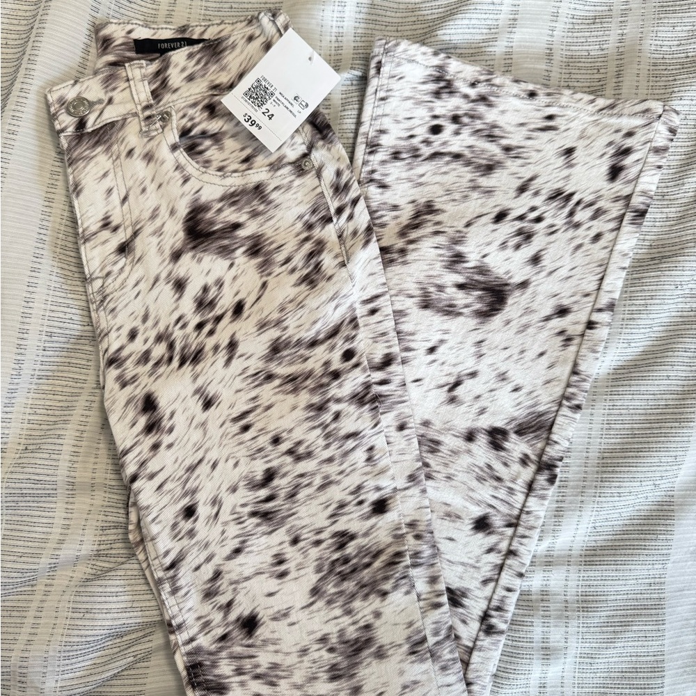Animal Print Jeans
